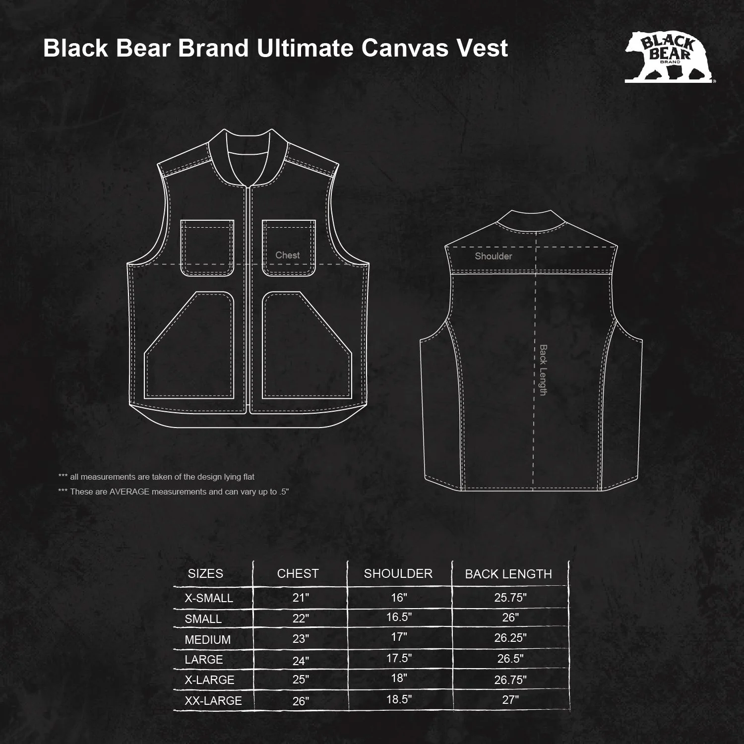 The Ultimate Vest - CHARCOAL — Black Bear Brand